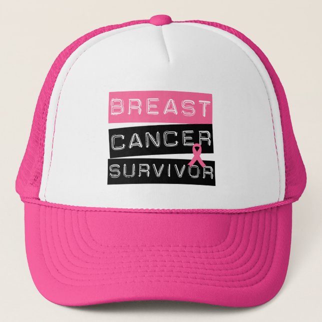 Gorra De Camionero Sobreviviente del cáncer de mama (Anverso)
