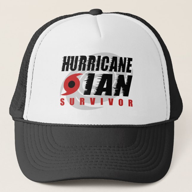 Gorra De Camionero Sobreviviente del huracán Ian (Anverso)