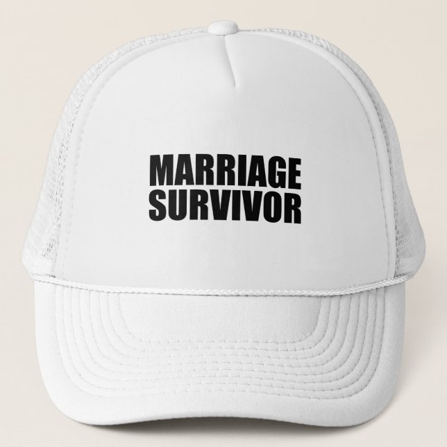 Gorra De Camionero Sobreviviente del matrimonio (Anverso)