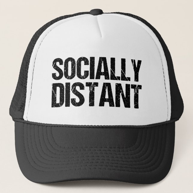 Gorra De Camionero Socialmente distante (Anverso)