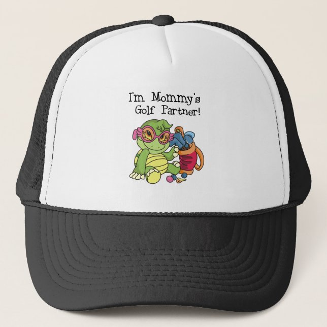 Gorra De Camionero Socio del golf de la mamá de la tortuga (Anverso)