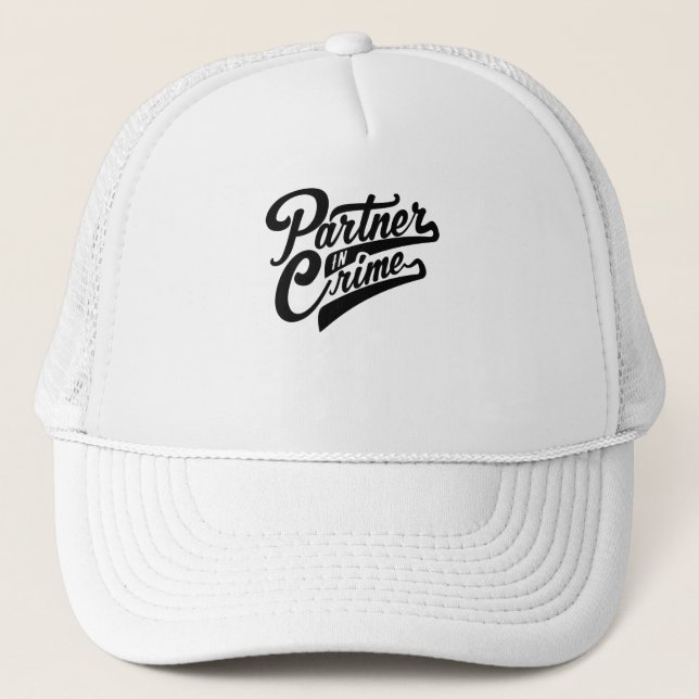 Gorra De Camionero Socio En Crimen (Anverso)