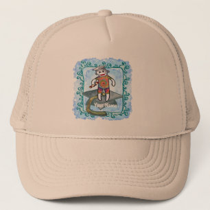 Gorra De Camionero Sock Monkey Grad Cap Trucker Hat