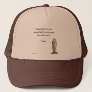 Gorra De Camionero Sócrates y famosos "pensadores" cita