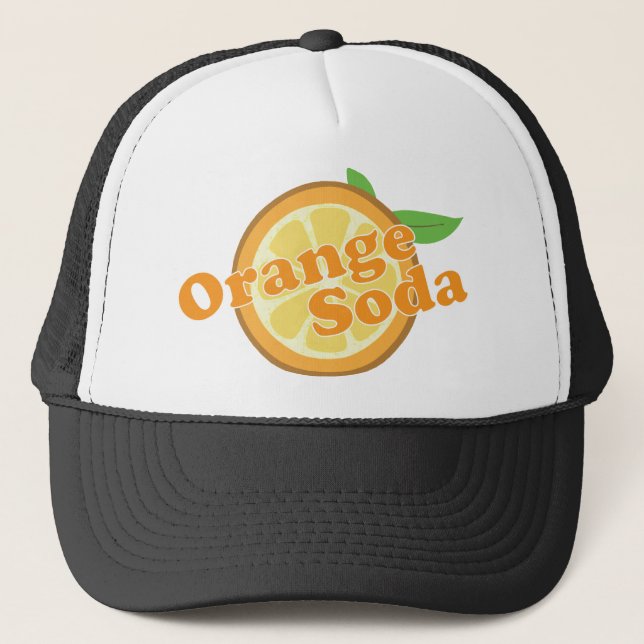 Gorra De Camionero Soda anaranjada (Anverso)