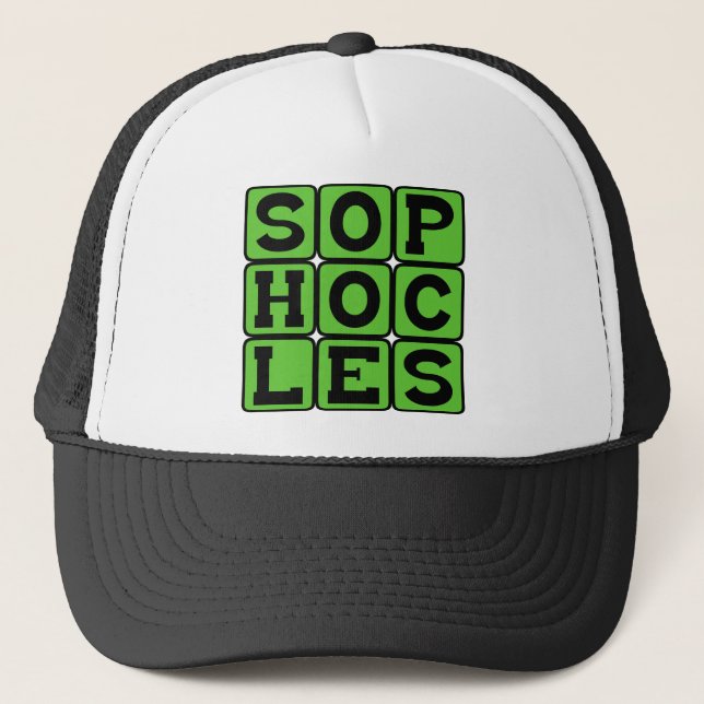 Gorra De Camionero Sófocles, trágico griego (Anverso)
