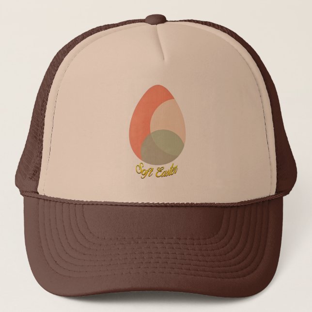 Gorra De Camionero Soft Easter – Pastel Egg Illustration - boné (Anverso)