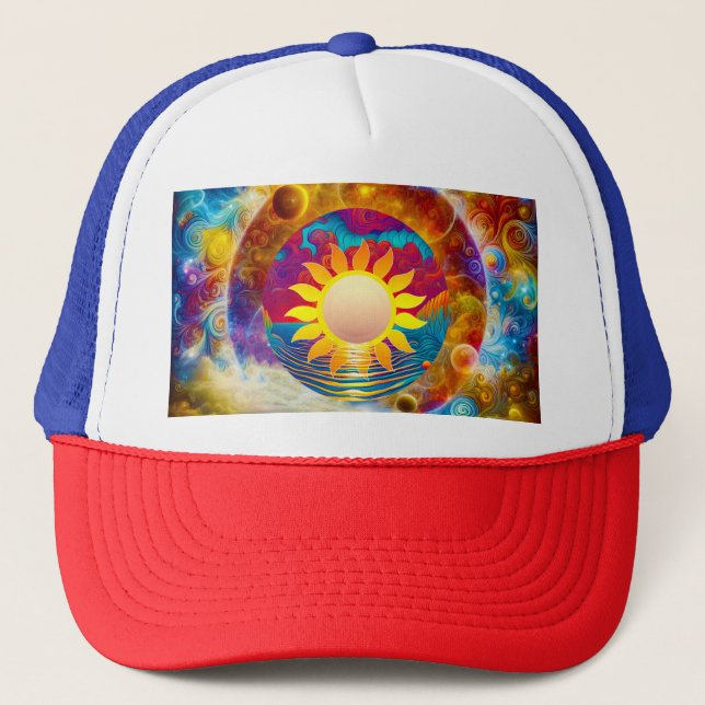 Gorra De Camionero Sol cósmico (Anverso)