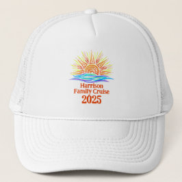 Gorra De Camionero Sol de crucero familiar y olas