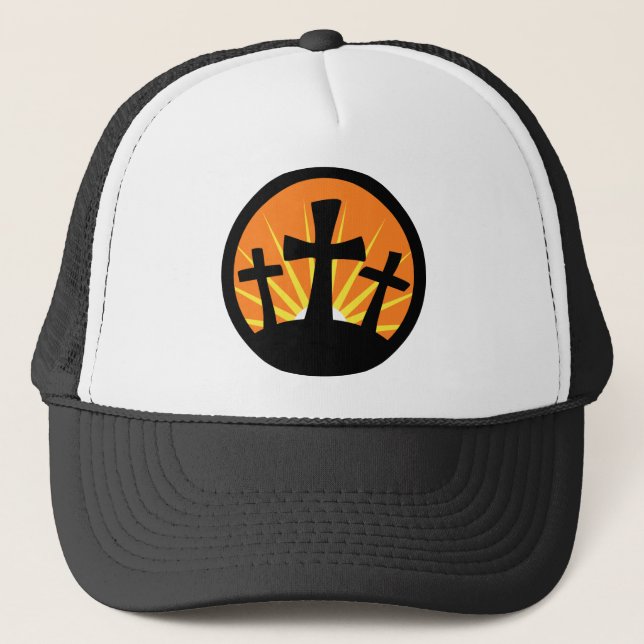 Gorra De Camionero Sol naciente - tres cruces (Anverso)