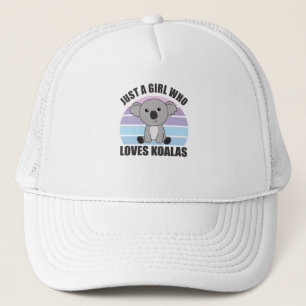 Gorra De Camionero Solamente un Chica que ama a los Koalas animales d