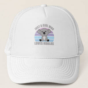 Gorra De Camionero Solamente un Chica que ama a los Koalas animales d