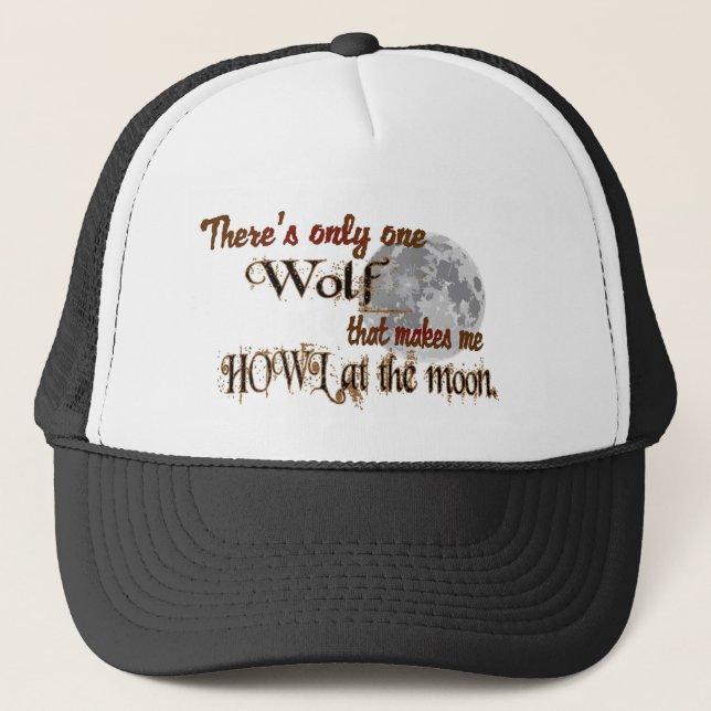 Gorra De Camionero Solamente un lobo para mí (Anverso)