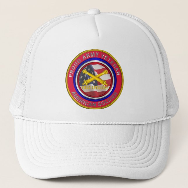 Gorra De Camionero Soldado de artillería de campo veterano del ejérci (Anverso)