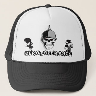 Gorra De Camionero Soldado del cráneo de la tolerancia cero