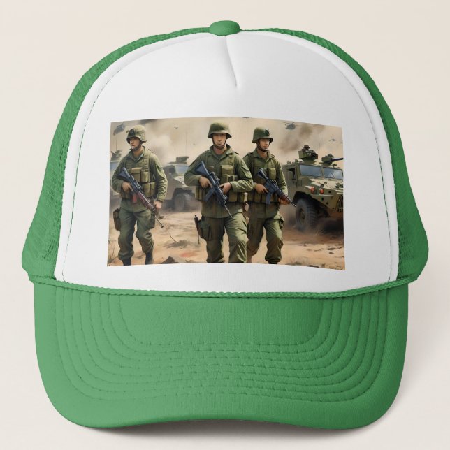 Gorra De Camionero Soldados de pie del ejército australiano, camiseta (Anverso)