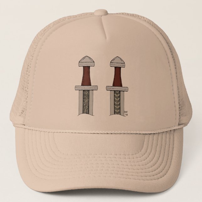 Gorra De Camionero Soldadura de patrón de espadas de visión (Anverso)