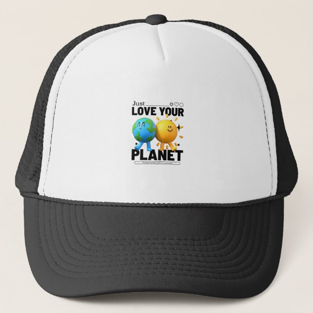 Gorra De Camionero Solo ama tu planeta (Anverso)