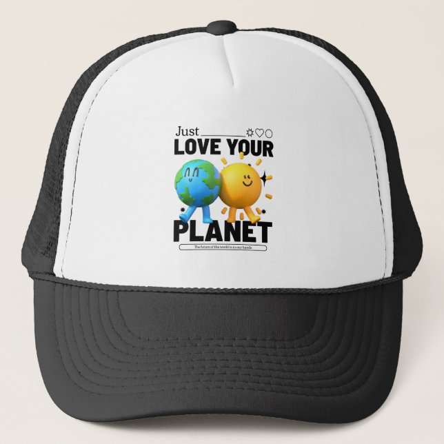 Gorra De Camionero Solo ama tu planeta (Anverso)