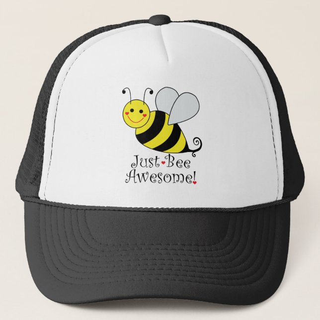 Gorra De Camionero Sólo Bee Awesome Bumble Bee (Anverso)
