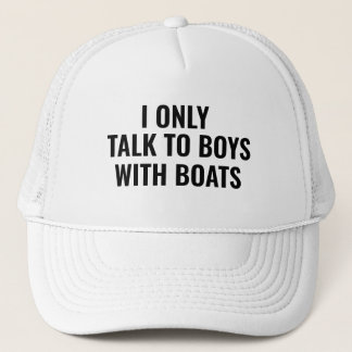 Gorra De Camionero Solo Hablo Con Niños Con Barcos