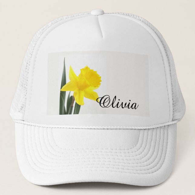 Gorra De Camionero Solo narciso amarillo del narciso (Anverso)