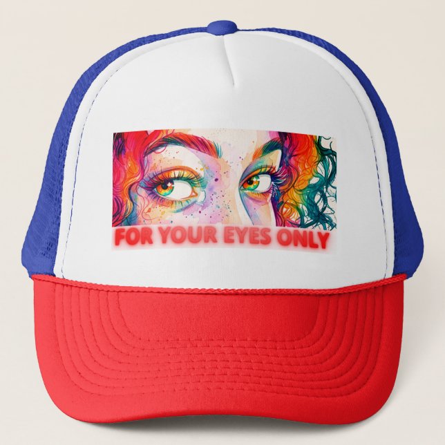 GORRA DE CAMIONERO SOLO PARA TUS OJOS (Anverso)