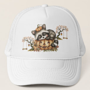 Gorra De Camionero Solo pasando el rato, Mapache Soñoliento