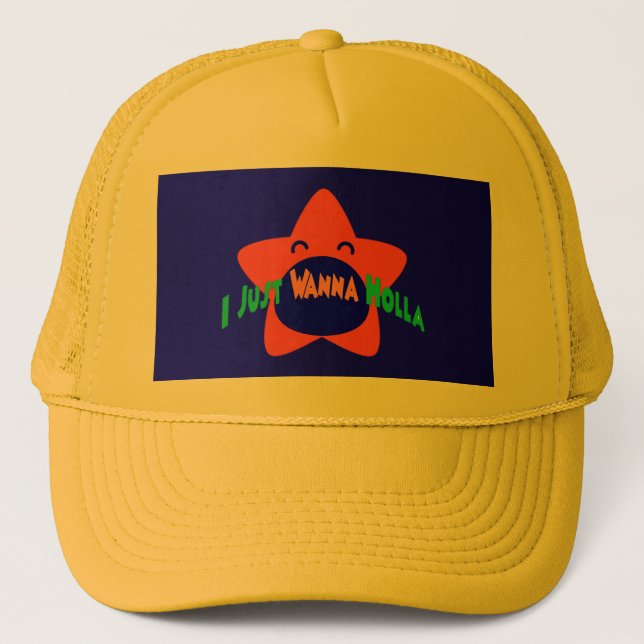 Gorra De Camionero Sólo Quiero Gritar Oro  (Anverso)