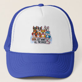GORRA DE CAMIONERO SOLO QUIERO QUE TODOS LOS PERROS AMEN