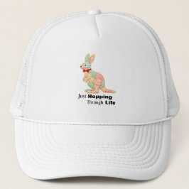 Gorra De Camionero Solo Saltando a Través de la Vida Diseño de Cangur