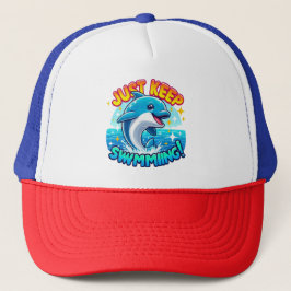 Gorra De Camionero Solo Sigue Nadando Delfín