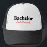 Gorra De Camionero Sólo tiempo limitado de soltero<br><div class="desc">Sólo tiempo limitado de soltero</div>