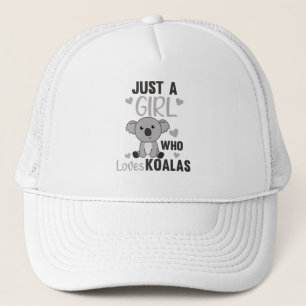 Gorra De Camionero Sólo un Chica que ama a Koalas Cute Koala Oso