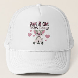 Gorra De Camionero Sólo Un Chica que ama a los cerdos