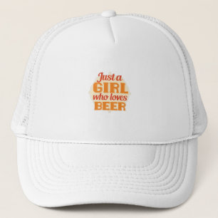 GORRA DE CAMIONERO SOLO UN CHICA QUE AMA LA CERVEZA