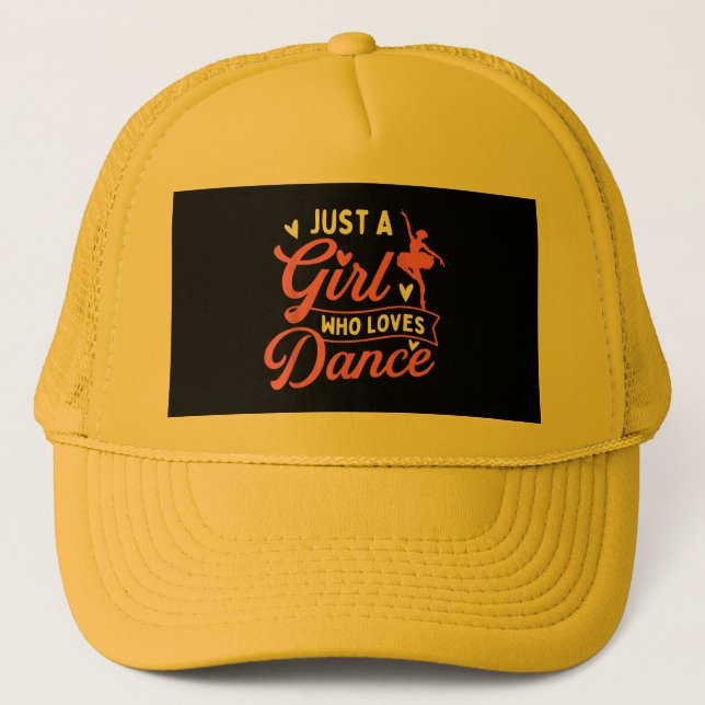 Gorra De Camionero Sólo un Chica que ama la danza - bailarín bailando (Anverso)