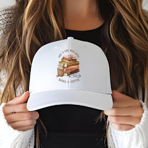 Gorra De Camionero Sólo un Chica que ama los libros y el café