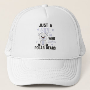 Gorra De Camionero Sólo un Chica que ama los osos polares - Polar lin