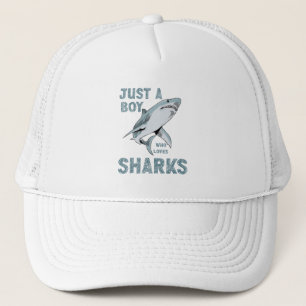 Gorra De Camionero Solo un chico que ama a Shark Shark Lover