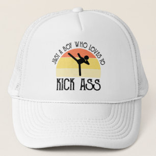 Gorra De Camionero Solo un chico que ama dar patadas en el culo
