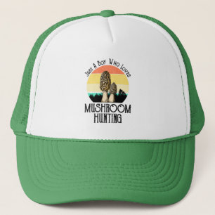 Gorra De Camionero Solo un chico que ama la caza de hongos - Morels
