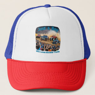 Gorra De Camionero Solo un chico que ama los camiones de monstruos