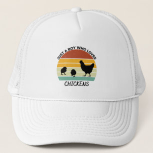 Gorra De Camionero Solo un chico que ama los pollos