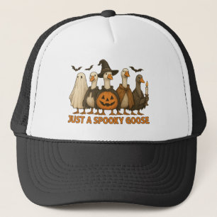 Gorra De Camionero Sólo un Halloween de ganso espeluznante para niño 