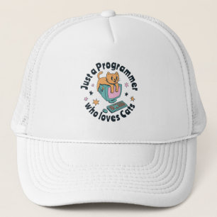 Gorra De Camionero Sólo un programador que ama a los gatos