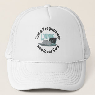 Gorra De Camionero Sólo un programador que ama a los gatos