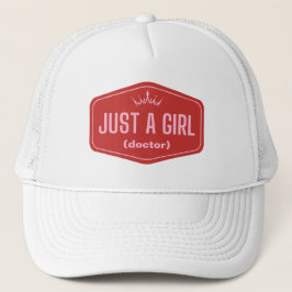 Gorra De Camionero Solo una chica -feminista rellena el espacio en bl
