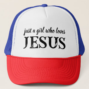 Gorra De Camionero Sólo Una Chica Que Ama A Jesús Fe Cristiana