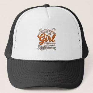 Gorra De Camionero Sólo una chica que ama el diseño de vectores de Ha